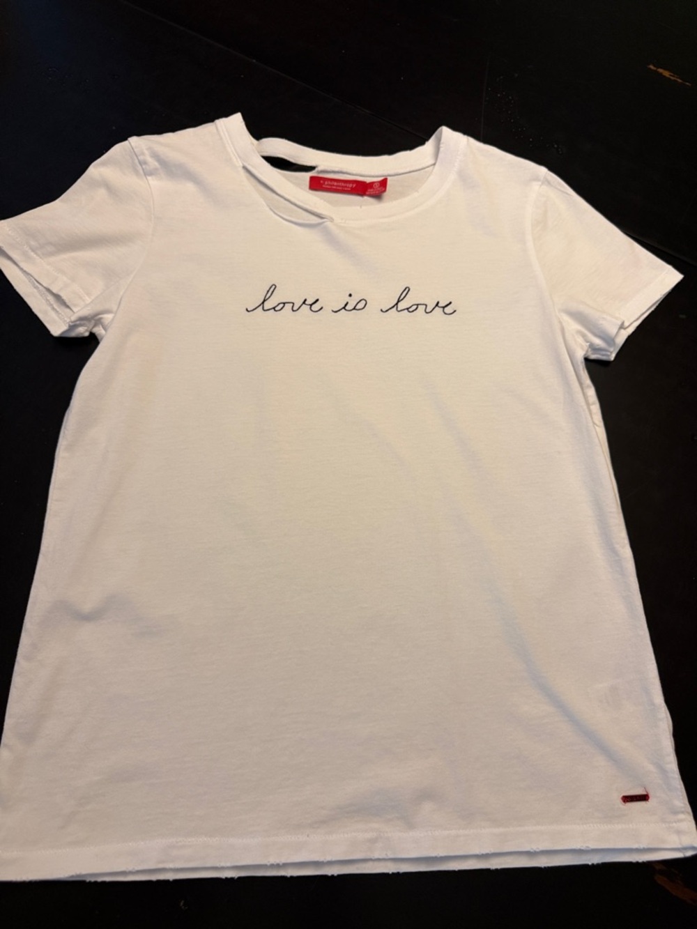 n:PHILANTHROPY White 'love is love' Short Sleeve Tee